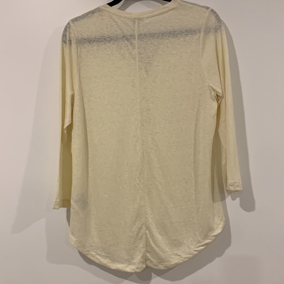 NWT Gap Cotton Blend Top Yellow Large - Picture 7 of 12